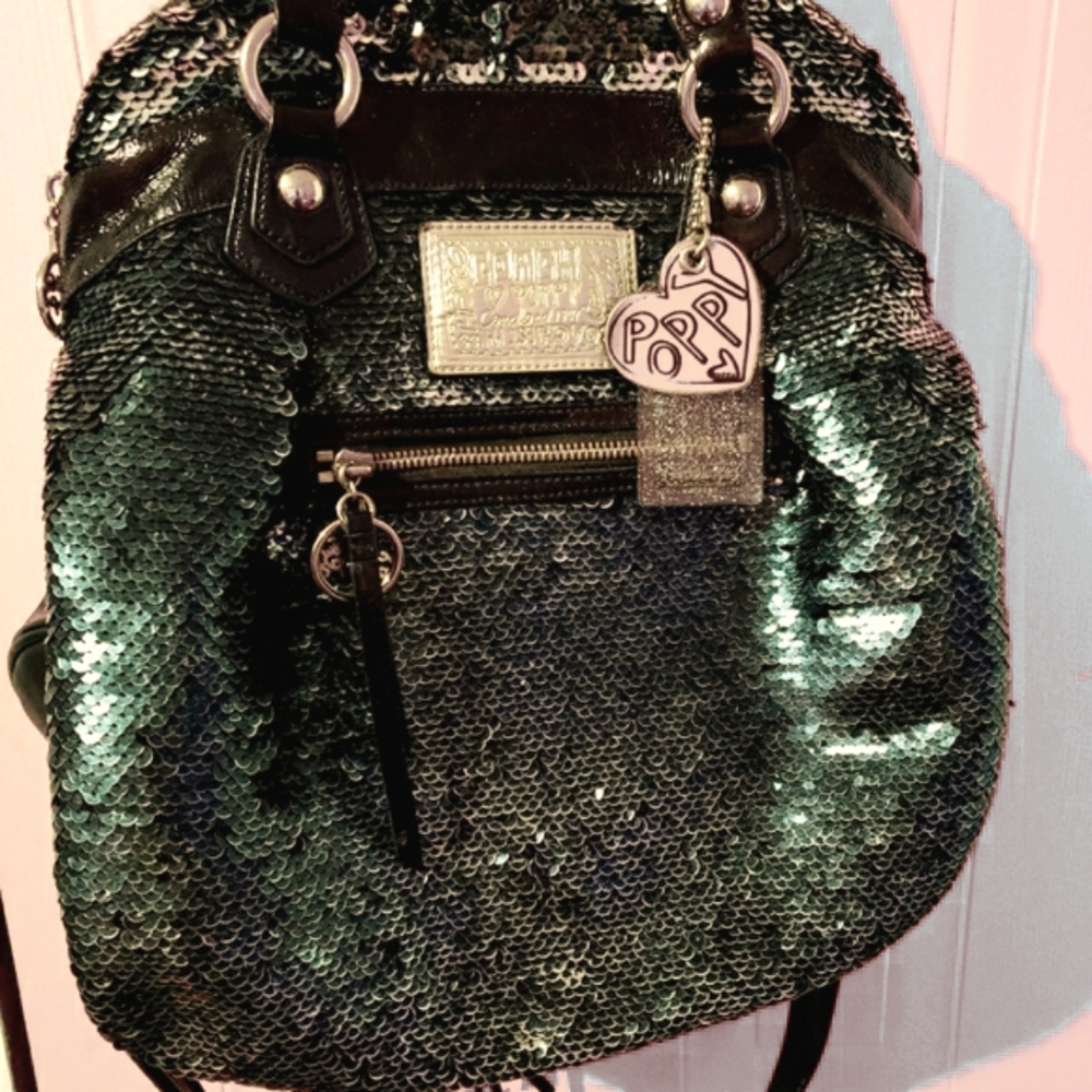 Coach rare poppy sequin spotlight handbag